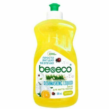 Płyn do Mycia Naczyń Cytryna 500 ml - Be i Eco