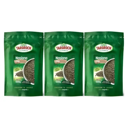 3 x Chia Nasiona Szałwii Hiszpańskiej 1 kg - Salvia hispanica - Targroch