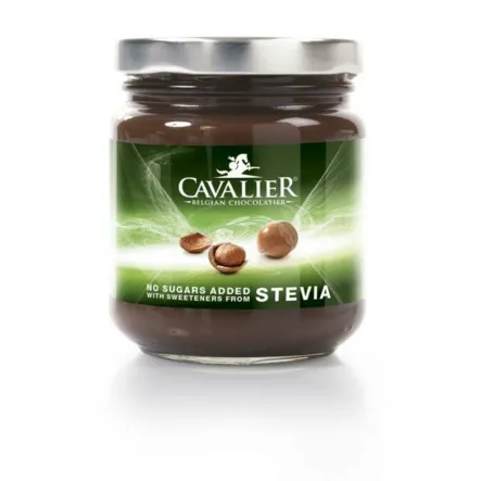 Krem czekoladowo-orzechowy z belgijskiej mlecznej czekolady z substancjami słodzącymi (erytrytol i glikozydy stewiolowe) 200 g