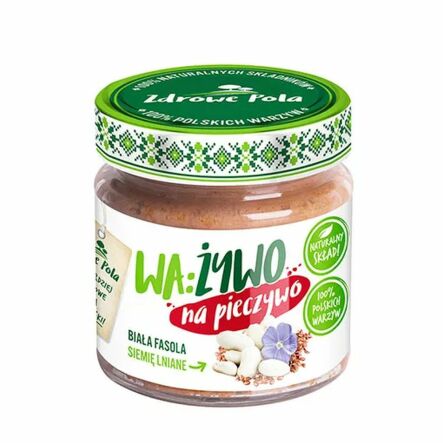 WA:ŻYWO Pasta z Białej Fasoli z Siemieniem Lnianym 180 g - Joyfood