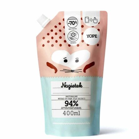 Mydło do Rąk Dla Dzieci NAGIETEK Refill 400 ml - YOPE