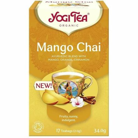 Herbatka Mango Chai Bio 34 g (17x 2 g) - Yogi Tea