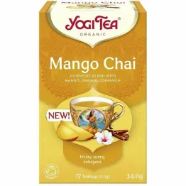 Herbatka Mango Chai Bio 34 g (17 x 2 g) - Yogi Tea