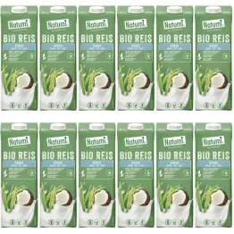 12 x Napój Ryżowo-Kokosowy Bezglutenowy Bio 1 l UHT Natumi