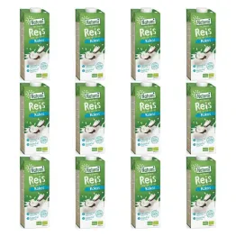 12 x Napój Ryżowo-Kokosowy Bezglutenowy Bio 1 l UHT Natumi