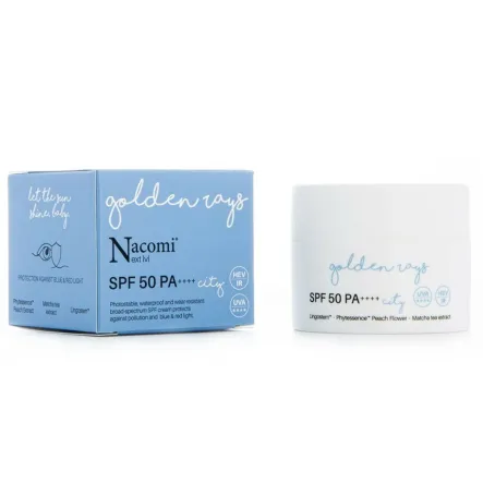 Krem Miejski do Twarzy z Filtrem SPF 50 UV City 50 ml - Nacomi - Przecena Krótka Data Minimalnej Trwałości