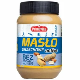 Pasta Orzechowa Active Bez Dodatku Soli i Cukru 470 g - Primavika