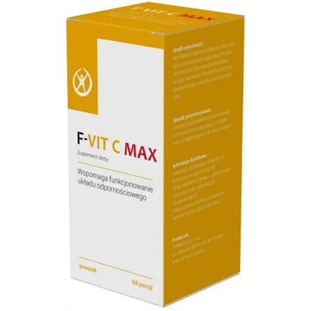F-VIT C MAX 60 porcji Formeds - Witamina C (kwas L-askorbinowy), Cytrynian cynku, Witamina D3 (cholekalcyferol)