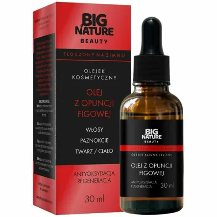 Olejek Kosmetyczny z Opuncji Figowej Tłoczony na Zimno 30 ml - Big Nature Beauty