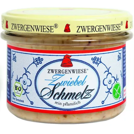 Smalczyk Wegański z Cebulą Bio 165 g - Zwergenwiese - Przecena Krótka Data Minimalnej Trwałości