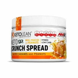 Keto Crunch Spread Słony Karmel i Orzeszki Ziemne 250 g - KetoLean 