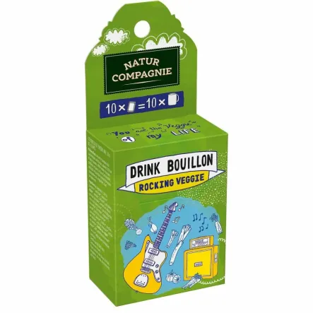 Bulion w Saszetkach do Picia Warzywny Bio 50 g (10 x 5 g) - Natur Compagnie