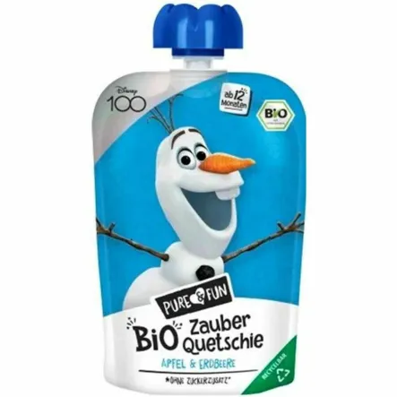 Przecier Jabłko Truskawka BIO 100 g Kraina Lodu Olaf - Pure & Fun