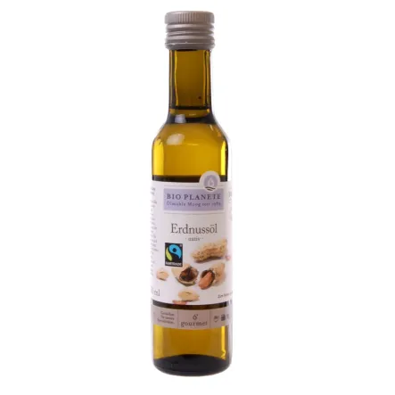 Olej z Orzeszków Ziemnych Virgin Fair Trade Bio 250 ml - Bio Planete - Wyprzedaż