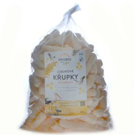 Chrupki z Sorgo Niesolone Bezglutenowe Bio 100 g - Probio