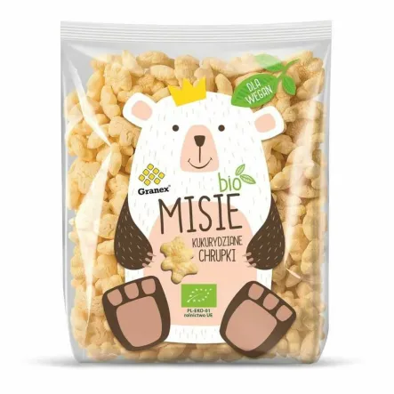 Chrupki Kukurydziane Misie Bio 80 g - Granex