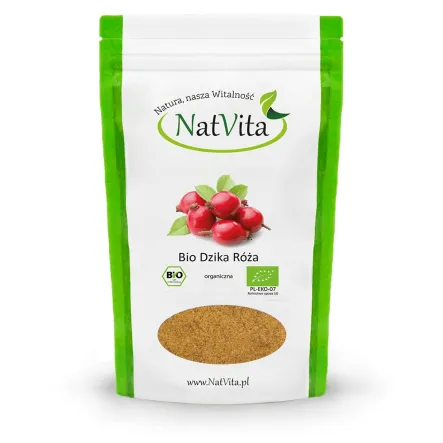 Dzika Róża Skórka Mielona Bio 350 g Natvita