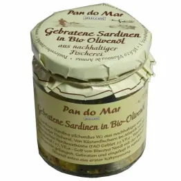 Sardynki Smażone w Bio Oliwie z Oliwek 220 g (154 g) - Pan do Mar