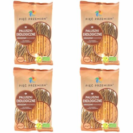 4 x Paluszki Orkiszowe Pełnoziarniste Bio 45 g - Simpatiko