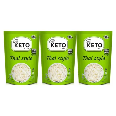 3 x Makaron Konjac Thai Style Bio 270 g (200 g) - Keto Chef
