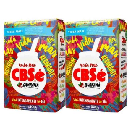 2 x Yerba Mate CBSe Energia Guarana 500 g