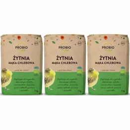3 x Mąka Żytnia Chlebowa BIO 1 kg - Probio