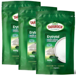 Zestaw 3 x Erytrol 1 kg - Erytrytol 1000 g - Targroch