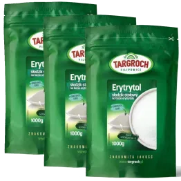 Zestaw 3 x Erytrol 1 kg - Erytrytol 1000 g - Targroch