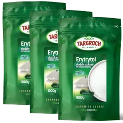 Zestaw 3 x Erytrol 1 kg - Erytrytol 1000 g - Targroch