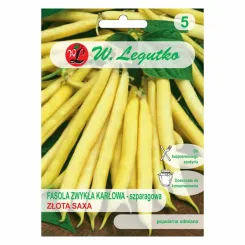 Fasola Zwykła Karłowa Szparagowa - Złota Saxa Nasiona 40 g - Legutko