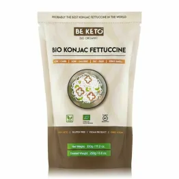 Makaron Konjac Fettuccine BIO 320 g - BeKeto - Przecena Krótka Data Minimalnej Trwałości