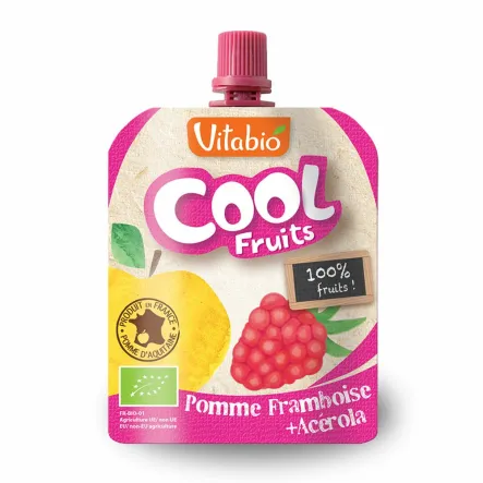 Mus Owocowy Tubka - Jabłko Malina Acerola 90 g Bio VitaBio Babybio