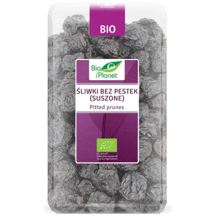 Śliwki Bez Pestek Suszone Europejskie Bio 1 kg - Bio Planet