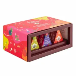 Świąteczny Zestaw Herbat Super Goodness 12 Piramidek - English Tea Shop