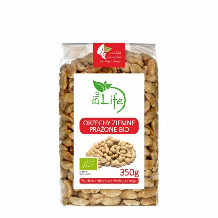 Orzechy Ziemne Prażone Bio 350 g-Biolife - Orzeszki Ziemne Bez Soli