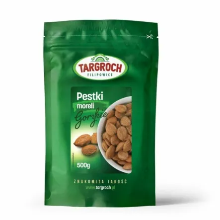 Pestki Moreli Łuskane Gorzkie 500 g Targroch - Przecena Krótka Data Minimalnej Trwałości