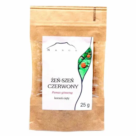 Żeń - Szeń Prawdziwy Czerwony Cięty 25 g - Nanga