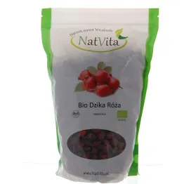 Bio Dzika Róża Owoc Suszony 1000g - Natvita - Owoce Dzikiej Róży Suszone Eko