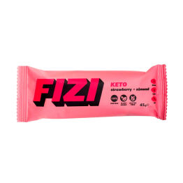 KETO Baton Proteinowy Bezglutenowy Truskawka+ Migdał 45 g - FIZI