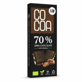 Czekolada Ciemna 70% z Orzechami Pekan Bio 40 g - Cocoa