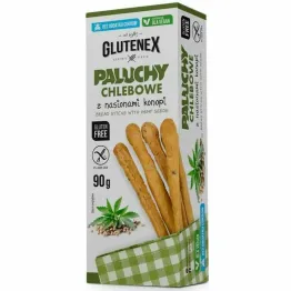 Paluchy Chlebowe z Nasionami Konopi Bezglutenowe Bez Dodatku Cukru 90 g - Glutenex