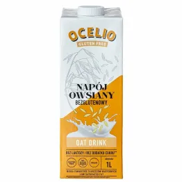 Napój Owsiany Bezglutenowy Bez Dodatku Cukru 1 l - Ocelio - Przecena Krótka Data Minimalnej Trwałości
