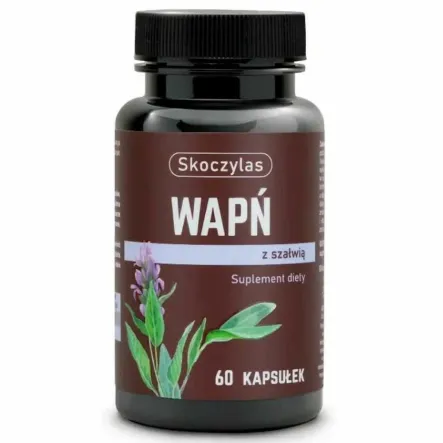 Wapń z Szałwią 60 Kapsułek - Skoczylas