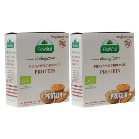 2 x Pieczywo Chrupkie Protein Bezglutenowe Bio 100 g - EkoWital