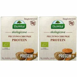 2 x Pieczywo Chrupkie Protein+ Bezglutenowe Bez Dodatku Cukru Bio 100 g - EkoWital