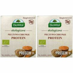 2 x Pieczywo Chrupkie Protein+ Bezglutenowe Bez Dodatku Cukru Bio 100 g - EkoWital