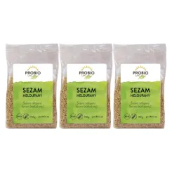 3 x Sezam Niełuskany Bio  Bezglutenowy 150 g  Probio