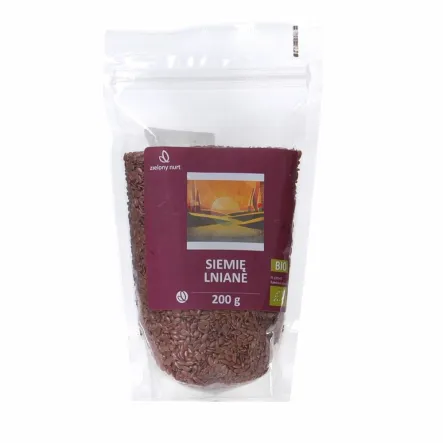 Siemię Lniane Bio 200 g - Zielony Nurt