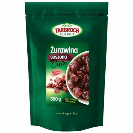 Żurawina Suszona Cięta Słodzona 500 g - Targroch