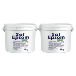 Zestaw 2 x Sól Epsom Siarczan Magnezu Wiadro 5 kg VitaFarm 